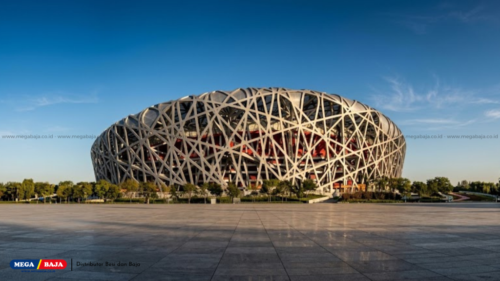Stadion Nasional Beijing Bird’s Nest Ikonik - Konstruksi Baja di Tiongkok