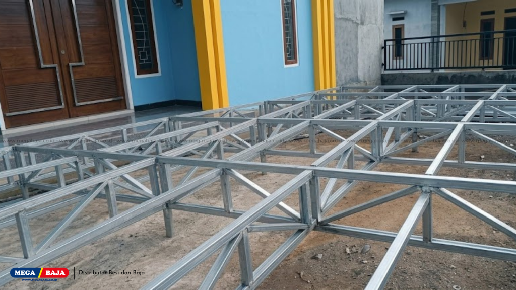 Rangka Panggung: Pipa besi hollow galvanis atau trussing alumunium standar rigging