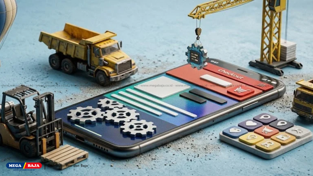 Ilustrasi Tata Kelola Proyek dan Integrasi Teknologi Modern