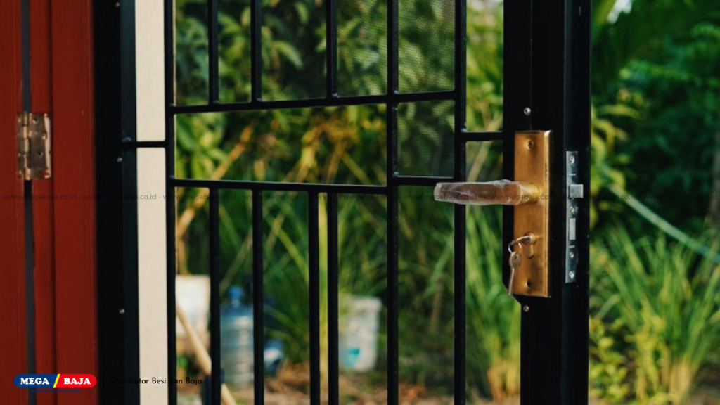 Kekuatan Pintu Besi Hollow Outdoor