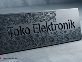 Pilihan Material Plat Cutting Terbaik Untuk Papan Nama Toko Elektronik Modern