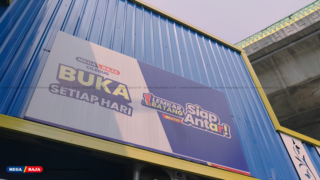 Mari terus percayakan kebutuhan konstruksi Anda kepada Mega Baja Ciledug