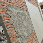 Perbandingan Efisiensi Teknis Plester Bangunan