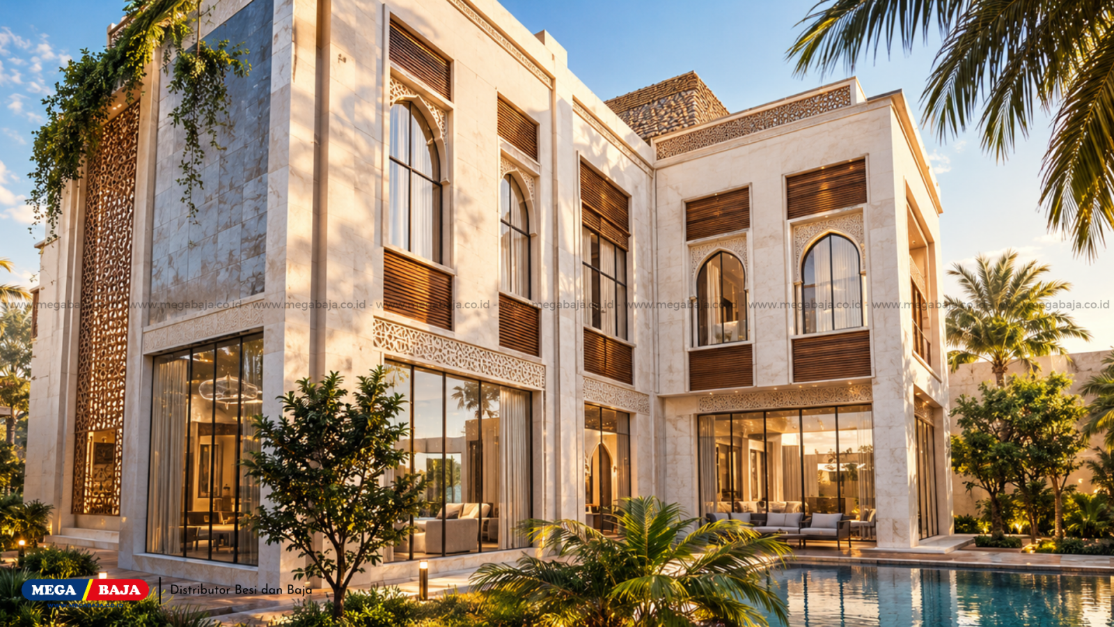 Panduan Lengkap Desain Eksterior Rumah Arab Modern dan Material Konstruksinya