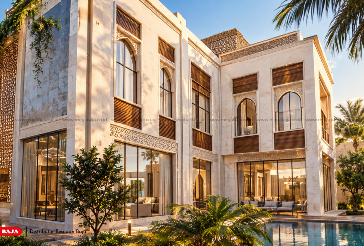 Panduan Lengkap Desain Eksterior Rumah Arab Modern dan Material Konstruksinya