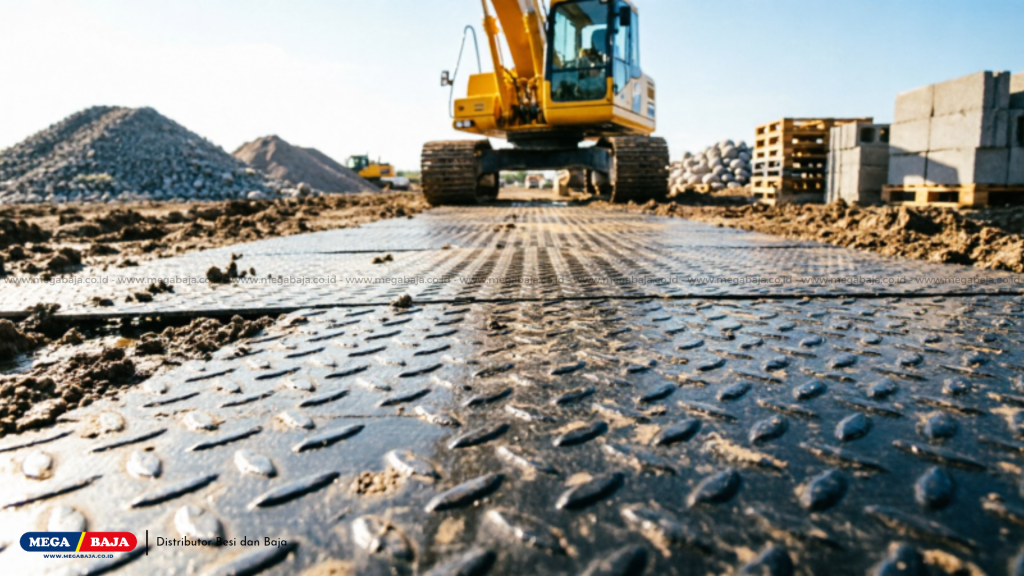 MTR Mud Track Mats Sebagai Jalan Sementara