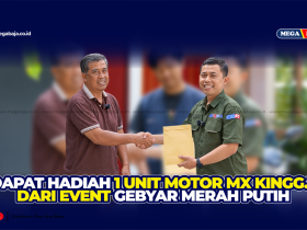 SELAMAT !! Pak Sarpandi dan Hadiah Motor MX King Dari Mega Baja Kulon Progo di Gebyar Merah Putih !! 