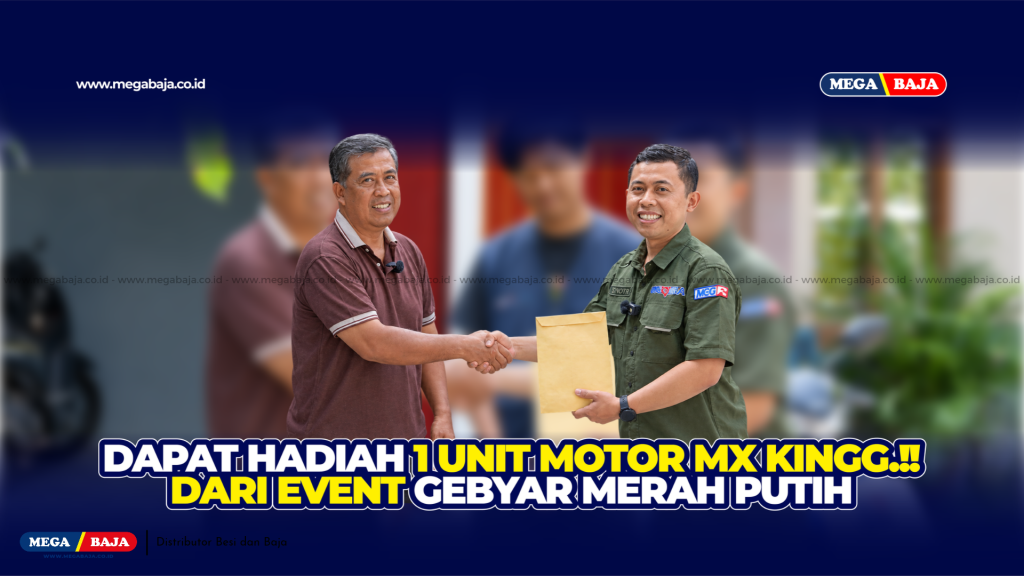 SELAMAT !! Pak Sarpandi dan Hadiah Motor MX King Dari Mega Baja Kulon Progo di Gebyar Merah Putih !! 