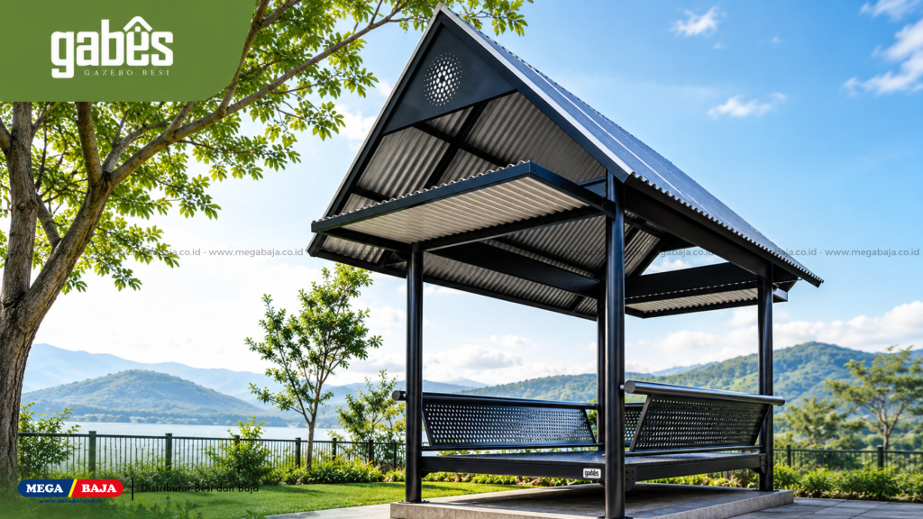 Mengenal Gabes Gazebo Besi Solusi Bangunan Outdoor Modern yang Kuat dan Efisien
