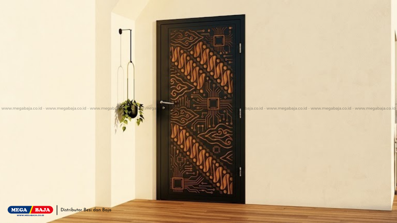 Pintu Plat Besi Laser Cutting Ellip Iron Art: Solusi Keamanan Dan Estetika Properti Anda