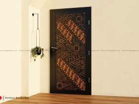 Pintu Plat Besi Laser Cutting Ellip Iron Art: Solusi Keamanan Dan Estetika Properti Anda