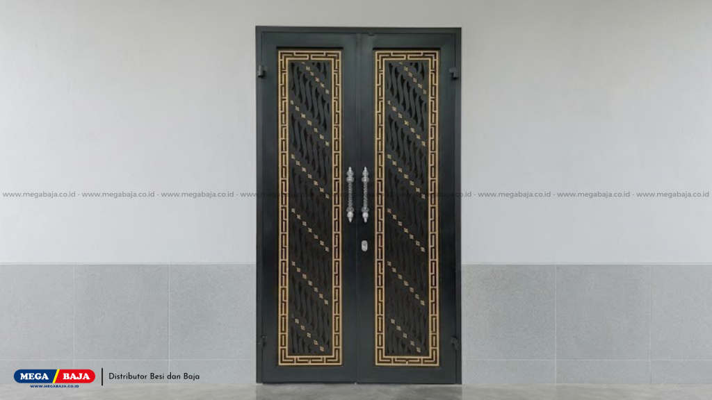 Pintu Plat Laser Cutting Motif Sunda