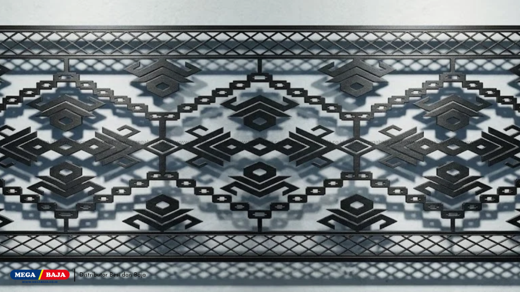 Material Plat Cutting Ornamen Sasak Modern