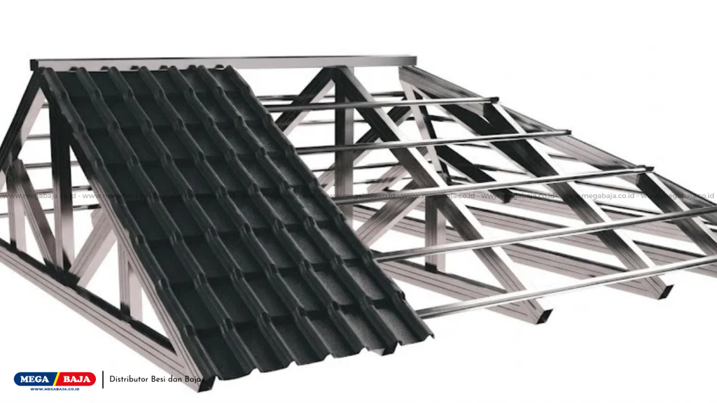 Ilustrasi Pemasangan : Genteng UPVC MEGA ROOF Lite Untuk Efisiensi Proyek Bangunan 