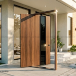 Pintu Pivot Modern : Solusi Bukaan Megah Fasad Konstruksi Masa Kini