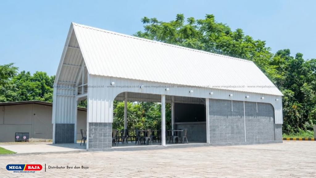 Berapa sudut kemiringan minimal yang direkomendasikan untuk Atap Dingin Mega Shield? - Gazebo