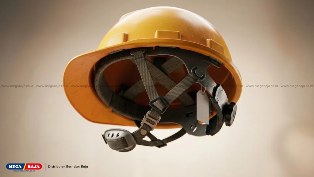helm safety di lokasi konstruksi