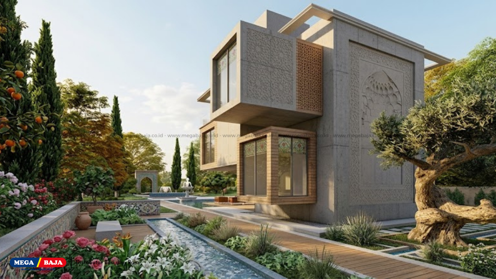 Inovasi Arsitektur Amerika Dan Persia Melalui Material Konstruksi Baja Modern Dan Efisien