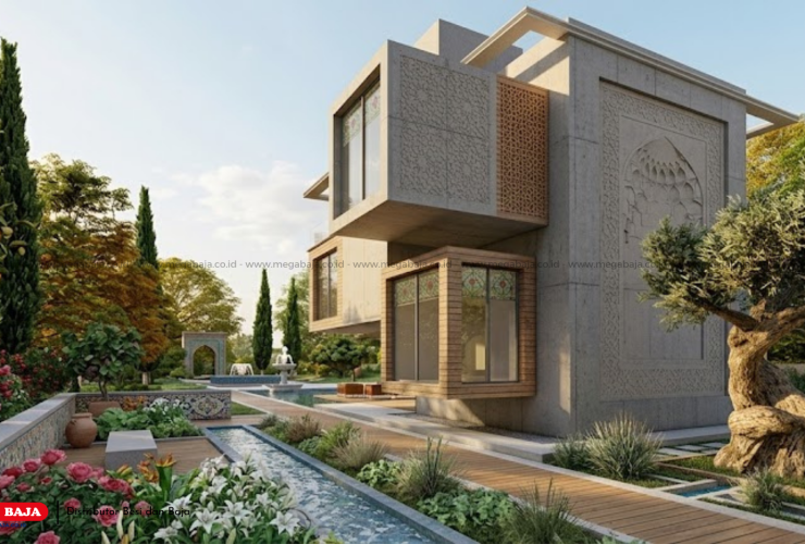 Inovasi Arsitektur Amerika Dan Persia Melalui Material Konstruksi Baja Modern Dan Efisien