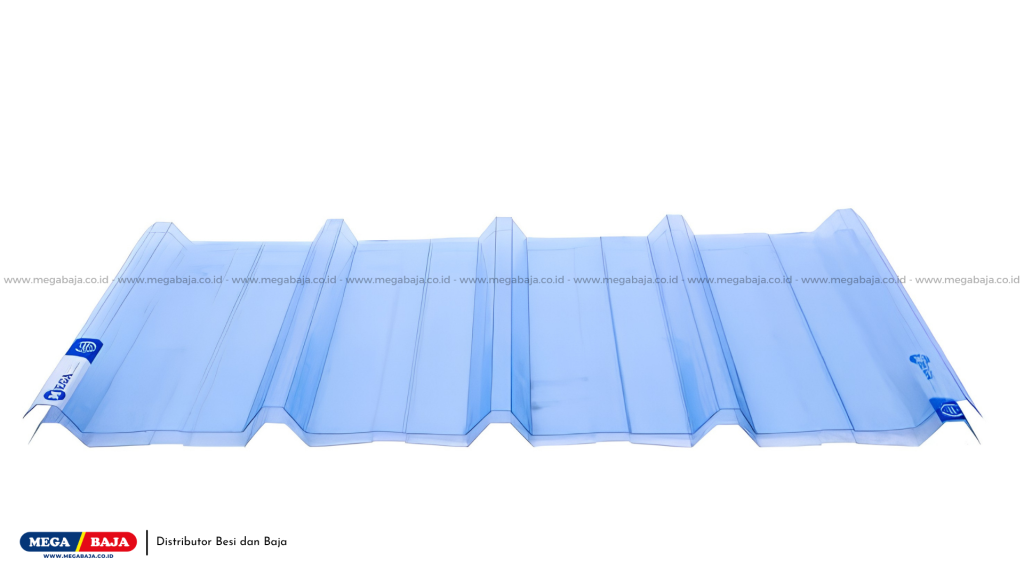 2. Mega Tuff UPVC Bergelombang (Transparent)