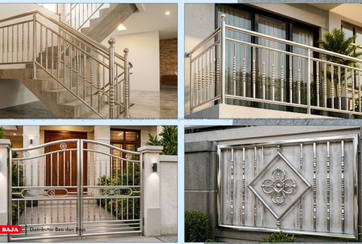 Meningkatkan Nilai Estetika : Penerapan Ornament Stainless Steel Rumah Modern