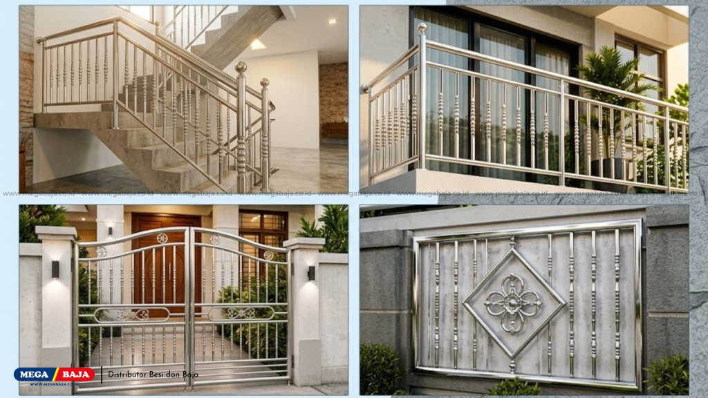 Meningkatkan Nilai Estetika : Penerapan Ornament Stainless Steel Rumah Modern
