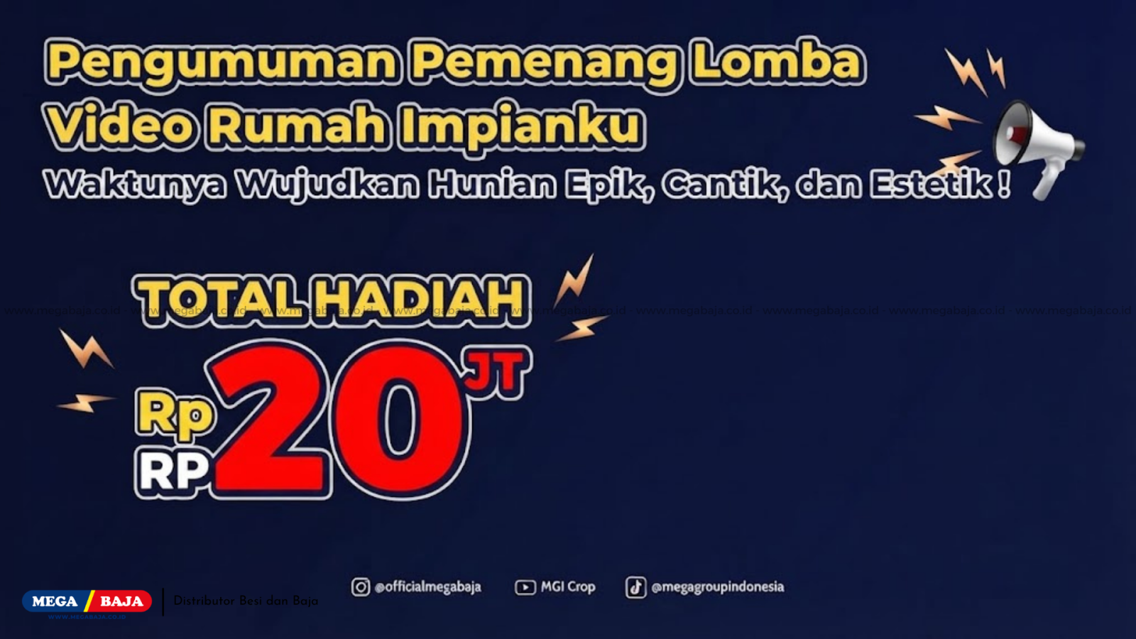 Pengumuman Pemenang Lomba Video Rumah Impianku !! : Waktunya Wujudkan Hunian Epik, Cantik, dan Estetik !