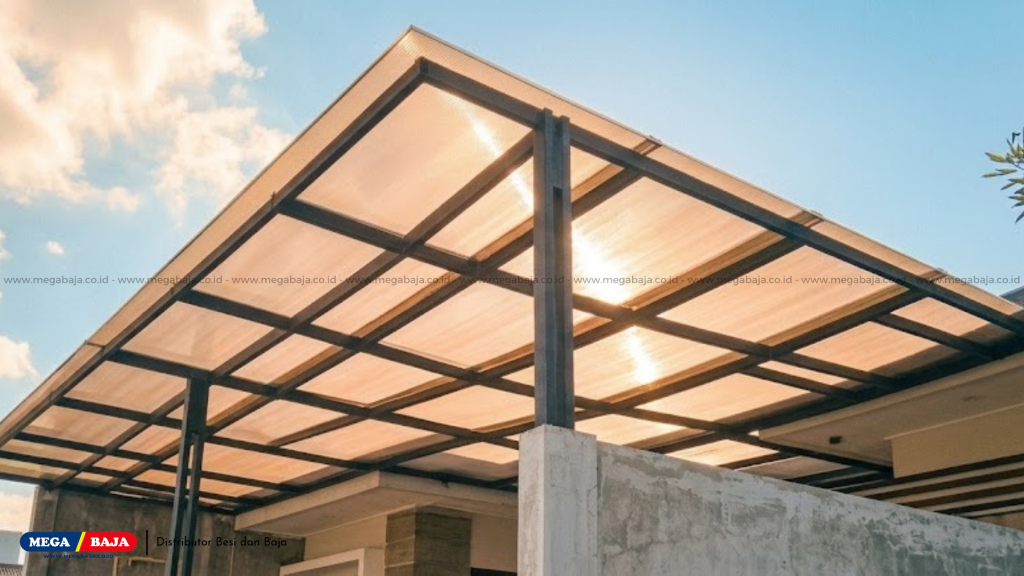 Kanopi dan Spesifikasi Teknis Polycarbonate Megatuff Solid Sheet