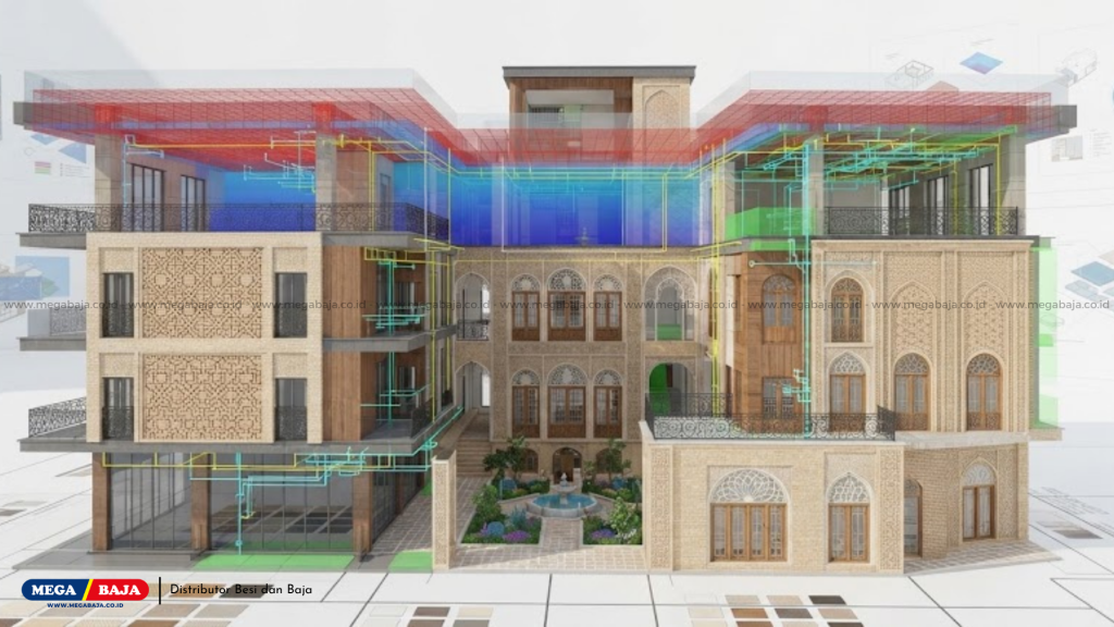 Integrasi teknologi Building Information Modeling (BIM) - Bangunan Bergaya Amerika Iran