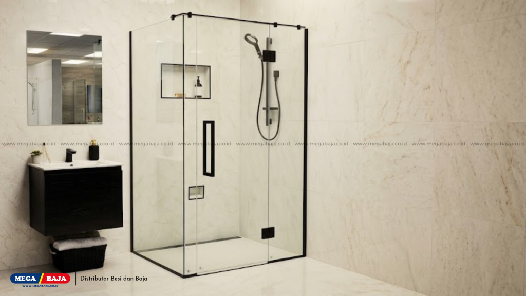 Berapa tebal kaca yang ideal untuk penyekat kamar mandi?