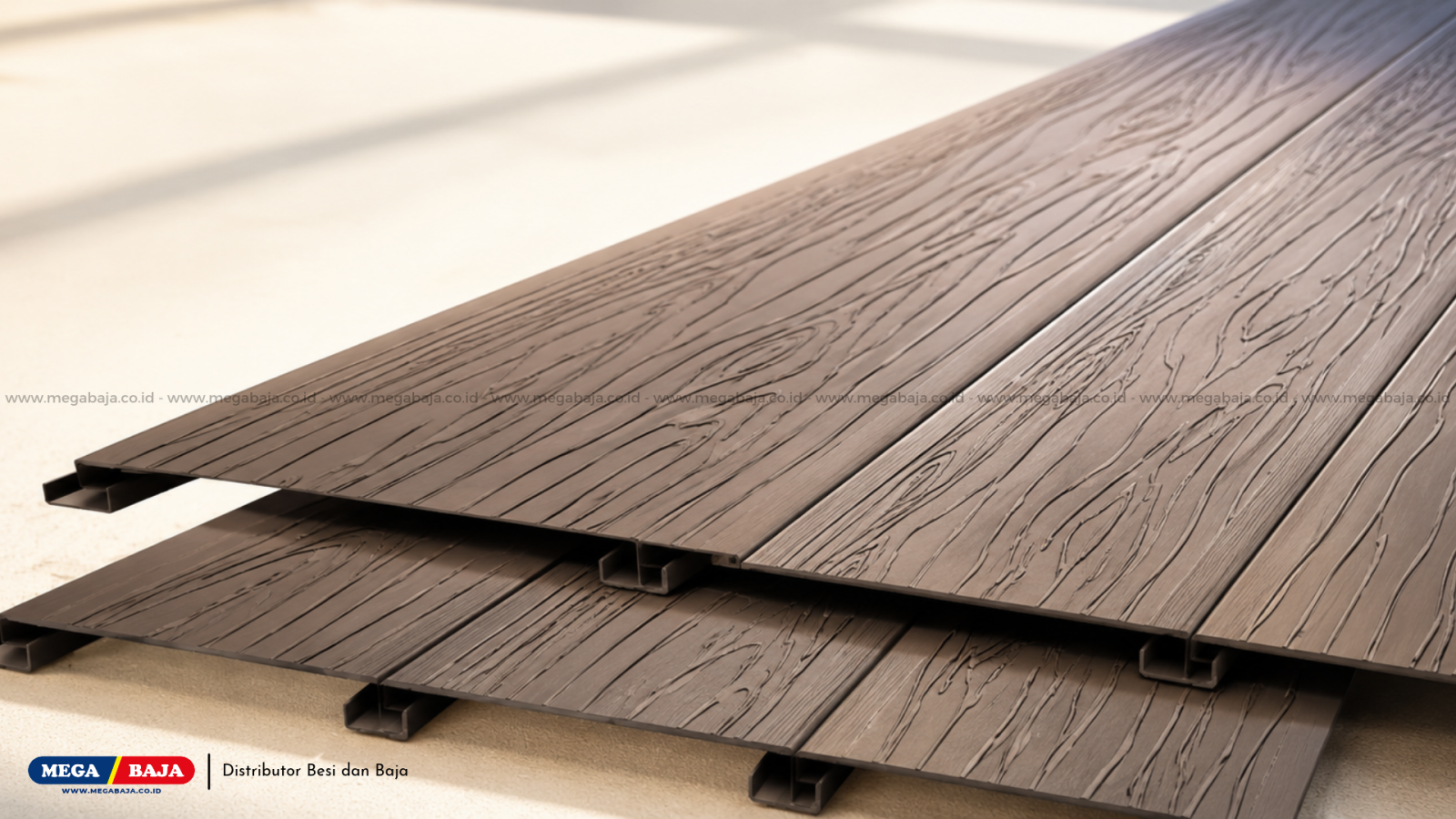 Strategi Memilih Mega Deck Motif Serat Kayu : Penerapan Pada Desain Arsitektur Modern