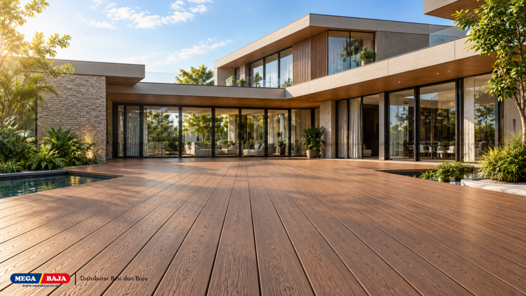 MEGA DECK SERAT KAYU - Penerapan Pada Desain Arsitektur Modern