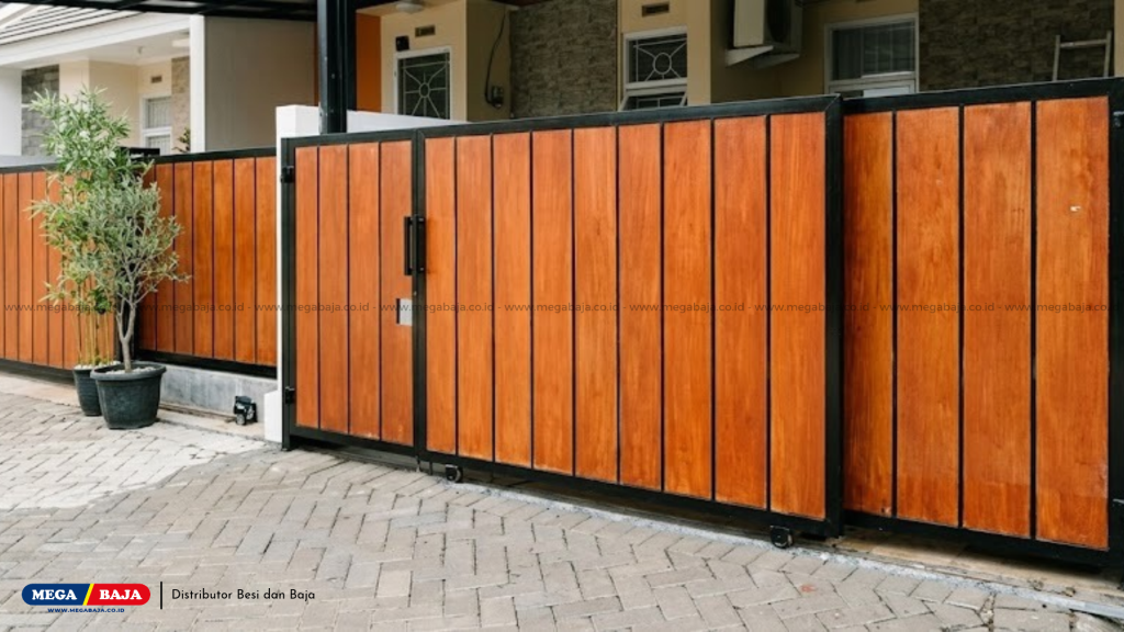 Variasi Model Pagar Woodplank Fasad Rumah