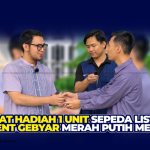 Momen Bahagia Penyerahan Hadiah Sepeda Listrik Pada Gebyar Merah Putih di Mega Baja di  Slawi !!