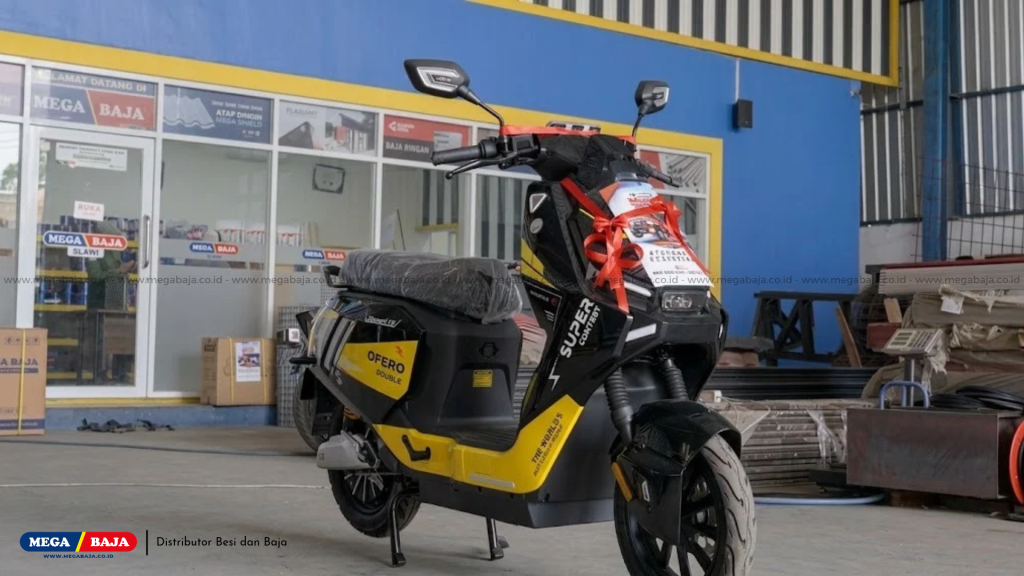 satu unit sepeda motor listrik dari event Gebyar Merah Putih