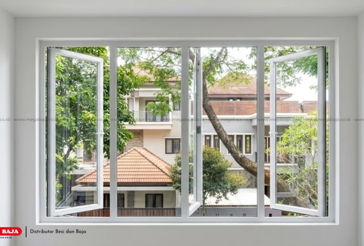 Mengoptimalkan Efisiensi Bangunan dengan Kusen Aluminium Swing Modern yang Presisi