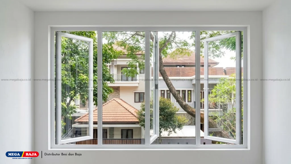 Mengoptimalkan Efisiensi Bangunan dengan Kusen Aluminium Swing Modern yang Presisi