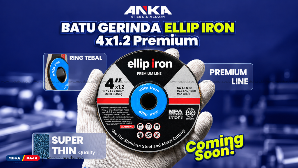 ANKA menyediakan batu gerinda potong berkualitas, termasuk hasil kolaborasi dengan Ellip Iron
