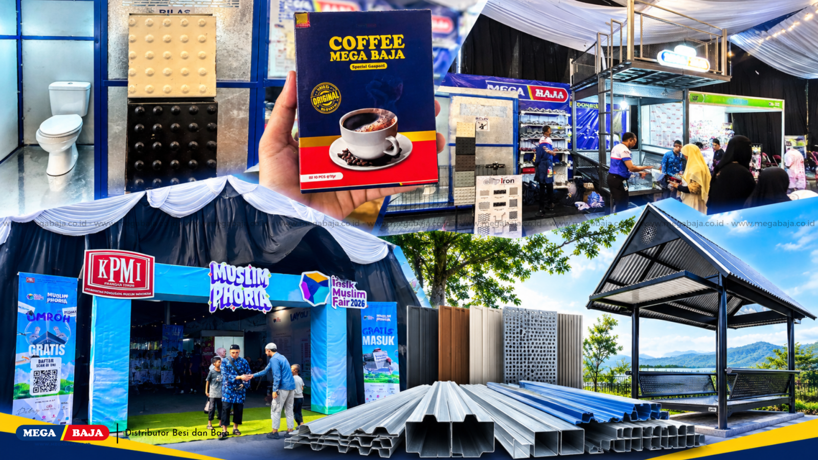 Intip Serunya Booth Mega Baja di Tasik Muslim Fair 2026: Ada Gazebo Portable hingga Atap Mega Deck! (HARI KE-1)