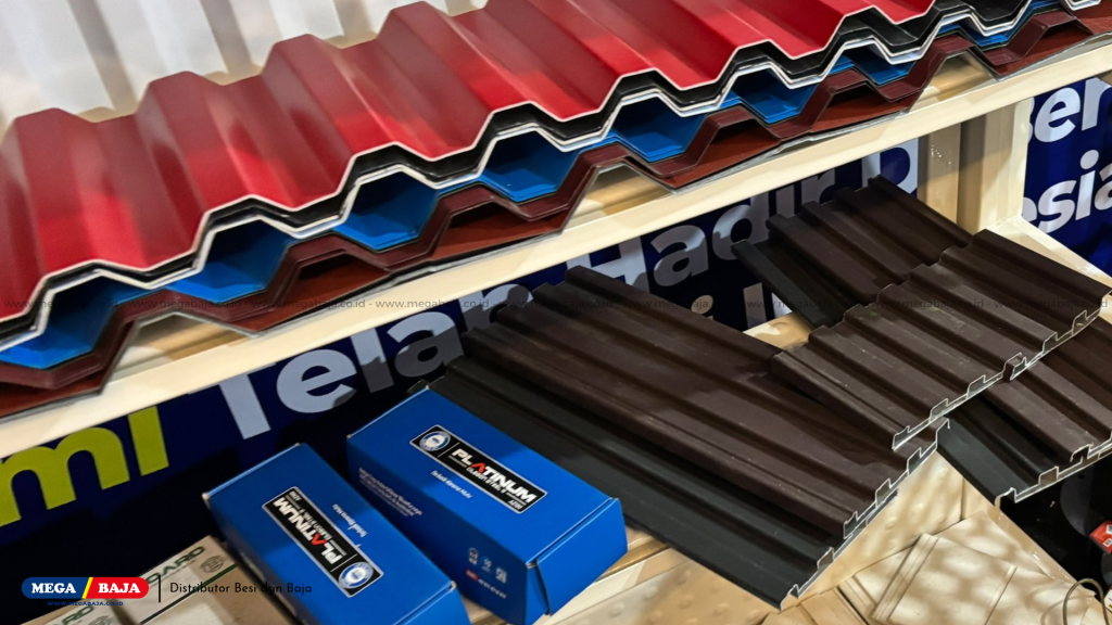 Sampel Platinum & Atap Tahan 30 Tahun - Booth Mega Baja