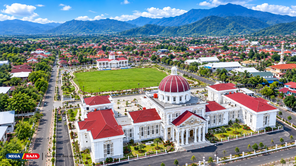Kota Palopo yang mengusung tagline "Palopo Baru Menuju Kota Jasa Global 2025–2030