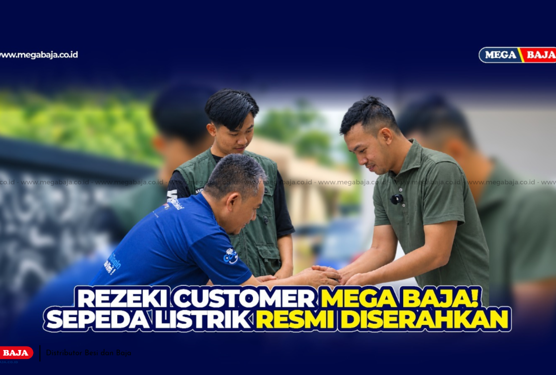 DAPAT SEPEDA LISTRIK GRATIS! Penyerahan Hadiah untuk Customer Mega Baja Cilegon !