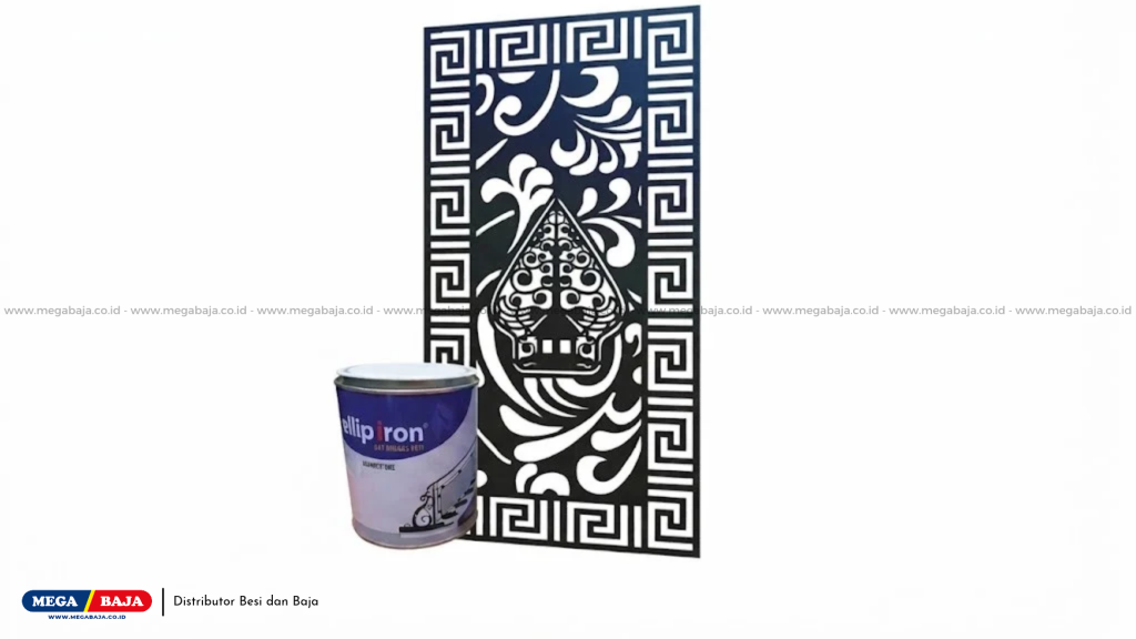 ellip iron – Hammertone (Cat Khusus Plat Laser Cutting)