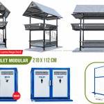 Bangunan Praktis: Solusi Gazebo 2 Lantai dan Toilet Modular dari Mega Baja!