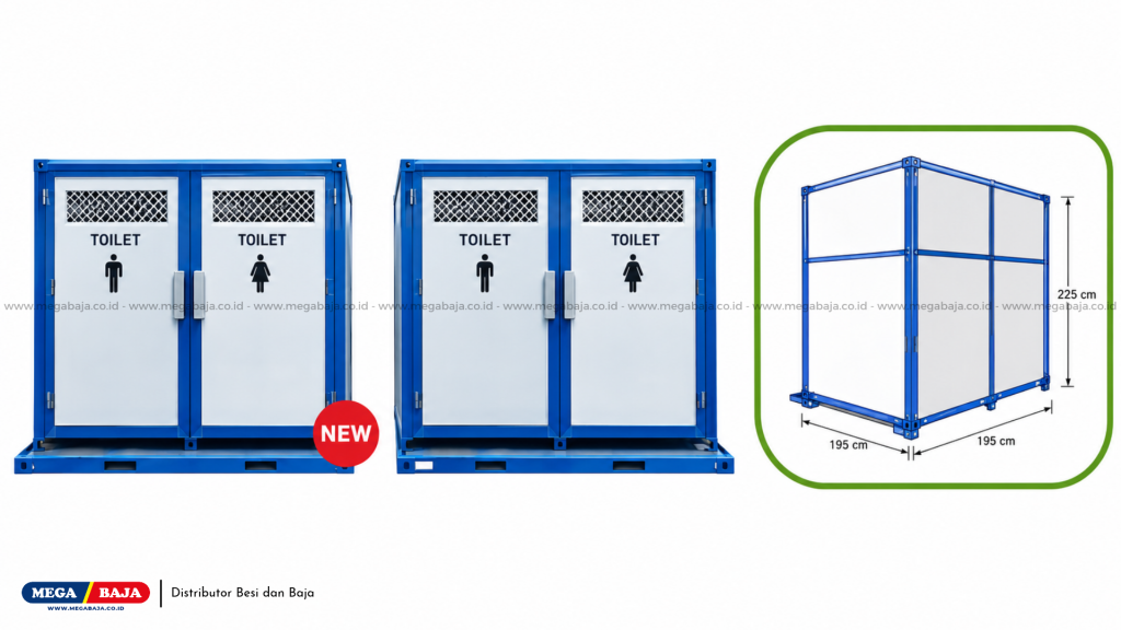 Toilet Modular 210 x 112 cm: Sanitasi Bersih, Praktis, dan Cepat