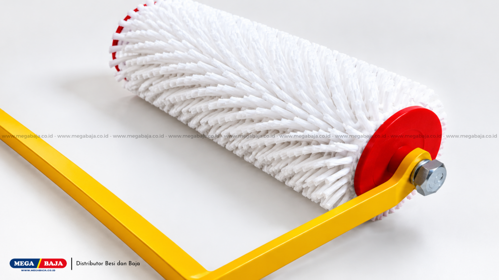 Rol Khusus Epoxy/Lantai (Shed-Free Roller): Menggunakan bahan serat sintetis dengan bulu pendek hingga menengah (short to medium nap)
