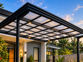 Rumah dan Kanopi Bebas Bocor Dengan Talang Cordoba Dari Mega Baja - Kanopi dengan Talang Air Talang Cordoba !