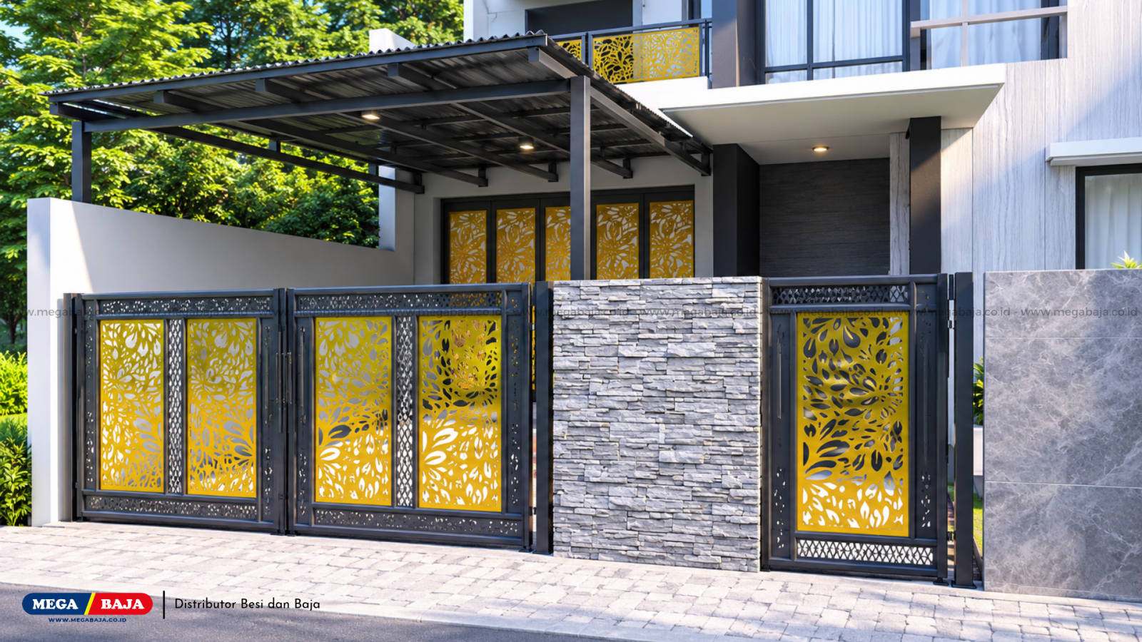 Rumah Impian Berkelas: Sentuhan Modern Laser Cutting Iron Art untuk Hunian Anda