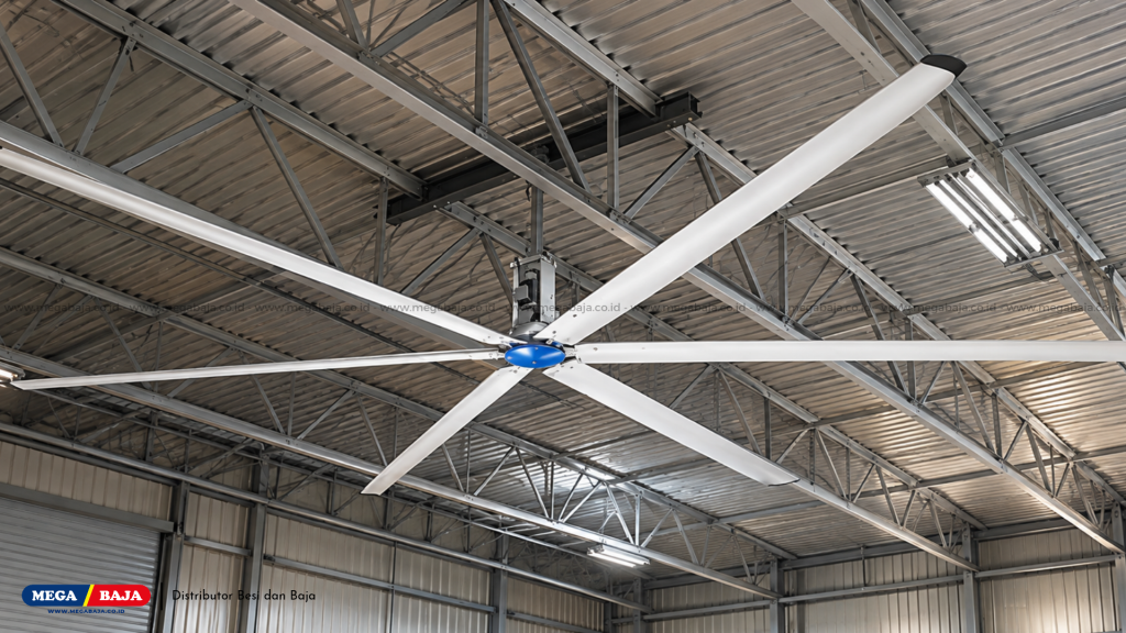 Kipas HVLS (High-Volume Low-Speed Fans)