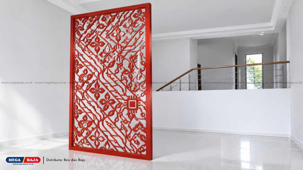 Plat Cutting Interior di Lantai atas